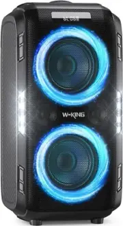 W-KING 250W PEAK Large Bluetooth Speaker Loudest/Massive 120dB/12 Custom Bass