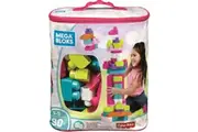 Mega Bloks 80pc Big Building Bag Pink
