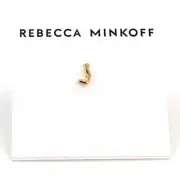 Rebecca Minkoff Gold " J " Initial Earring #RM326