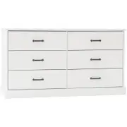 Hamptons 6 Drawer Chest White