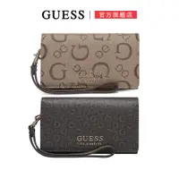 在飛比找蝦皮商城優惠-【GUESS】經典滿版LOGO手拿長夾-兩色可選