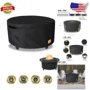 Durable Black Fire Pit Cover for Solo Stove with Drawstring Closure - 54 in