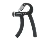 Hand Grip,Exerciser strengthener with Adjustable Resistance ,Hand Strength Training with Non-Slip Gripper For Trainer(Black) - Black