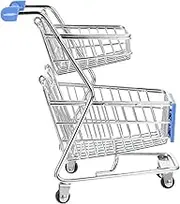 Hohopeti Mini Shopping Cart for Decorative Supermarket Hand Trolley Dual Craft for Home Decor Storage for Organizing Stationery and Items
