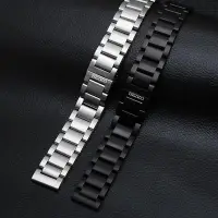 在飛比找Yahoo!奇摩拍賣優惠-日本精工5號手錶帶seiko水鬼鋼帶男22 22mm精鋼不銹