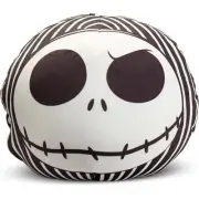 Nightmare Before Christmas Jack Skellington 11" Round Cloud Pillow White
