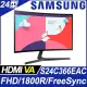 【hd數位3c】三星 S24C366EAC(1A1H/4ms/VA曲面/無喇叭/FreeSync)低藍光模式.零閃屏【下標前請先詢問 有無庫存】