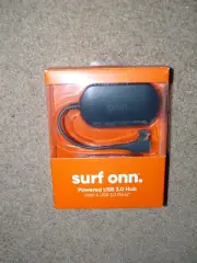 Surf Onn / Powered USB 3.0 Hub with 4 USB 3.0 Ports / 5V Powered "NEW"