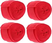 WHAMVOX Boxing Supplies 4 Pack Hand Wraps Sweet-Absorbent Wrist Straps Tunnel-Wrist Brace for Maximum Support Comfort