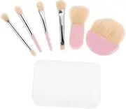 Ipetboom Versatile Makeup Brush Set Women's Mini Brush Kit Foundation Blush Eye Shadow Portable for Travel and Daily Use