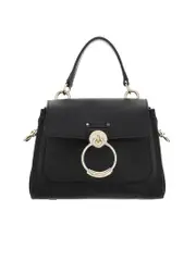 Chloé Mini Tess Day Bag in Grained & Shiny Calfskin