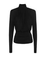 Saint Laurent Cut-Out High Neck Top FR38,FR40,FR42 black