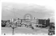 Ft. Collins CO Colorado Intersection College Ave 1930s RPPC Photo Postcard COPY