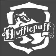 1- 8x8 inch Stencil, (VJ-16) Hufflepuff Crest (6mil)*****