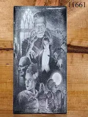 Universal Monsters Frankenstein Tile Halloween Horror Movie Laser Etched 3" x 6"