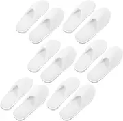6 Pairs Disposable Hotel Fabrics Slippers disposable non slippers hospitality slippers hotel disposable women Assembly spa white portable coral fleece airplane bridesmaid