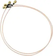 LIFKICH 2pcs SMA Male to SMA Male Coaxial Cable for LTE GPS WiFi Antenna Radio Durable Connectors High Signal Transmission Performance for Wireless LAN Devices