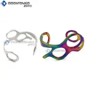 Scissor Shear Style Bracelet Salon Barber Jewelry Rainbow & Silver Color 2 Pcs