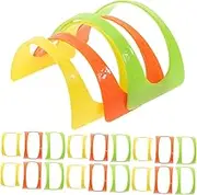 Cabilock 50Pcs Taco Serving Tray Taco Holders for Easy Serving Sturdy Tortilla Racks for Parties Home and Outdoor Events Includes
