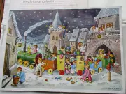 Vtg Kruger Advent Christmas Calendar Sealed w/ Envelope #815/2 West Germany