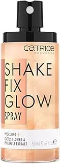 Catrice | Shake Fix Glow Spray | Sets Makeup and Hydrates Skin | Made With Cactus Blossom and Pineapple Extract | Oil Free, Paraben Free, Gluten Free | Vegan & Cruelty Free