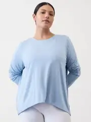 Athleta S Small With Ease Top Heron Blue NEW! #805028