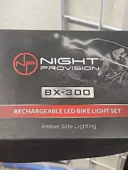 BX-300 Rechargeable Bike Light Set Front and Back