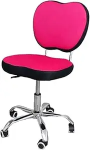 Breathable Fabric Office Chair, Lift Desk Chair with Backrest, Double Back Bar Support Task Chair, Comfortable Computer Chair