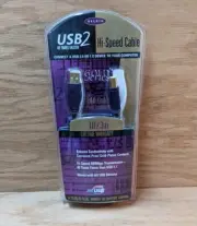 Belkin USB2 Hi-Speed USB Cable 24K Gold Plated Series 16' Type A-B 40 X Faster