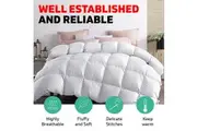 Double Size Bedding Goose Down Feather Quilt Doona Duvet 700GSM Winter White