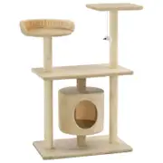 Andala Pets Cat Tree with Sisal Scratching Posts 95 cm Beige