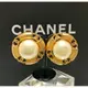 [二手] Chanel vintage香奈兒復古圓形cc鏤空珍珠復古夾式耳環