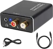 Digital-to-Analog Audio Converter Optical to 3.5mm Audio RCA L/R Converter Adapter for TV Box Game Console