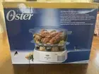 NEW Oster 5712 Double-tiered 6.1 qt White Food Cooker & Steamer LCD Display