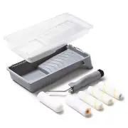 8 Piece Mini Paint Roller Kit, 4 Inch Foam Paint Roller, Microfiber Paint Rol...