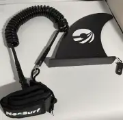 PVC Slide-in Surfboard Central Fin Surf Plate With Leash NeoSurf