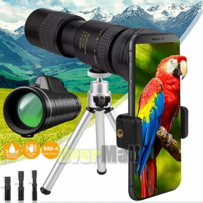 HD Monocular Monoculars Phone Camera Zoom Lense+Tripod Bag Phone Mount Telescope