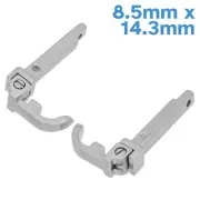 2pcs 8.5mm x 14.3mm Spring Hinge Assembly L+R Acetate Eyeglass Frame Repair Part