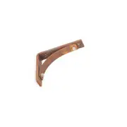 A.FRESCO Corner Metal Wall Vintage Shelf Support Bracket Small 10x12cm Rust