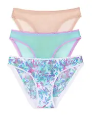 On Gossamer Mesh Hip Bikinis, Set of 3