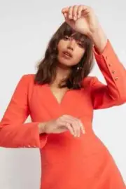 "SASS & BIDE" RARE/UNAVAILABLE HIGHER DEGREE SLEEVED DRESS/VERMILLION/ALL TAGS/$