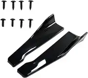 Car Front Rear Bumper Scratch Protector Strip Lip Spoiler Diffuser Splitter Extension Carbon Fiber Winglets Side Skirt Extension(A)