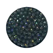 Handmade Bling Black Popsocket made with Black Diamond Swarovski Crystals