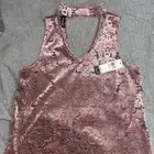 NWT A. Byer Sleeveless Mauve And Grey Top Medium