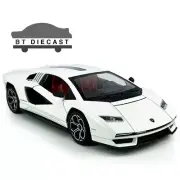 BBURAGO LAMBORGHINI COUNTACH LPI 800-4 1/24 DIECAST MODEL 1/24 WHITE 18-21102
