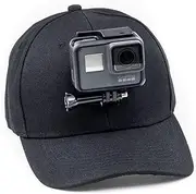 Digicharge Baseball Cap Hat with Action Camera Holder Mount Bracket Compatible for GoPro Hero Akaso Crosstour Campark Fitfort Garmin VIRB Apeman Sony Camkong Motorola Victure Kitvision Nikon Cam