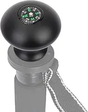 Monopod Tripod Head Grip, Outdoor Universal, 3/8 Screw Hole, Aluminum Alloy, Ergonomic, for Outdoor Activities, Hiking, Camping