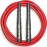Reebok RARP-120 Red Premium Skipping Rope for Adult Training Heavy Kids Double Units Indoor Skipping Rope