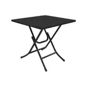 SOGA Black Folding Dining Table – Lacquered Legs