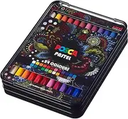 Posca Art Set of 24 Pastels, Art Supplies | Crayons for Adults, Kids Ages 2-4 and Up, Toddlers | Bulk Coloring Set, Crayon Box | Try Posca Washable Markers